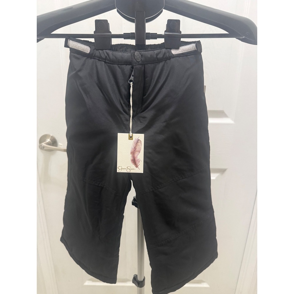 Jessica Simpson Girls 3T Black Ski Snow Pants Insulated Adjustable Waist NWT